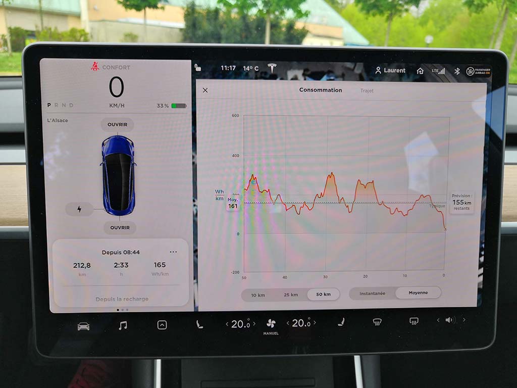 Essai de la Tesla Model 3 Grande Autonomie