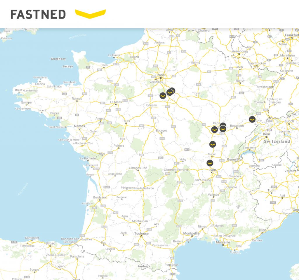 Carte réseau Fastned à venir en 2021