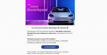 concours fdj tesla